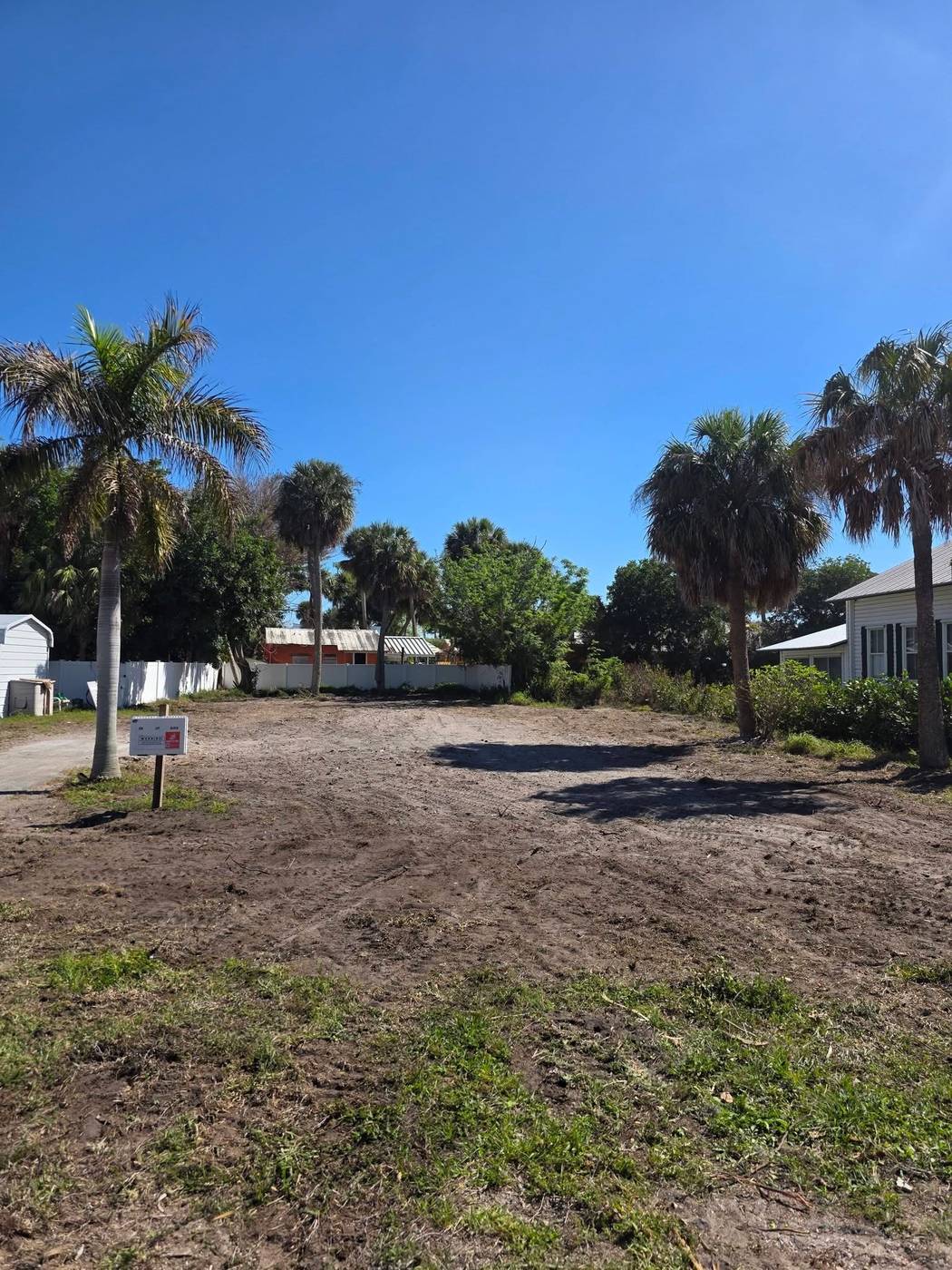 Cleared and prepared lot ready for construction